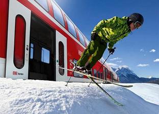 stations de ski accessibles en train